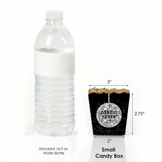 Big Dot of Happiness 70's Disco - Party Mini Favor Boxes - 1970s Disco Fever Treat Candy Boxes - Set of 12 {3}