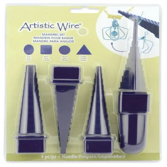 Artistic Wire Mandrel Set 4/Pkg-With Handle {1}