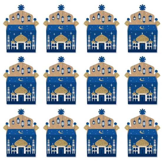 Big Dot of Happiness Eid Mubarak - Treat Box Party Favors - Ramadan Goodie Gable Boxes - Set of 12 {6}