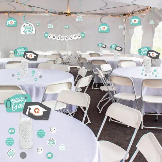 Big Dot of Happiness Medical School Grad - Doctor Graduation Party Supplies Decoration Kit - Decor Galore Party Pack - 51 Pieces {4}