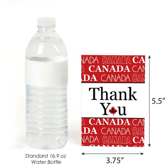 Big Dot of Happiness Canada Day - Canadian Party Thank You Cards (8 count) {4}