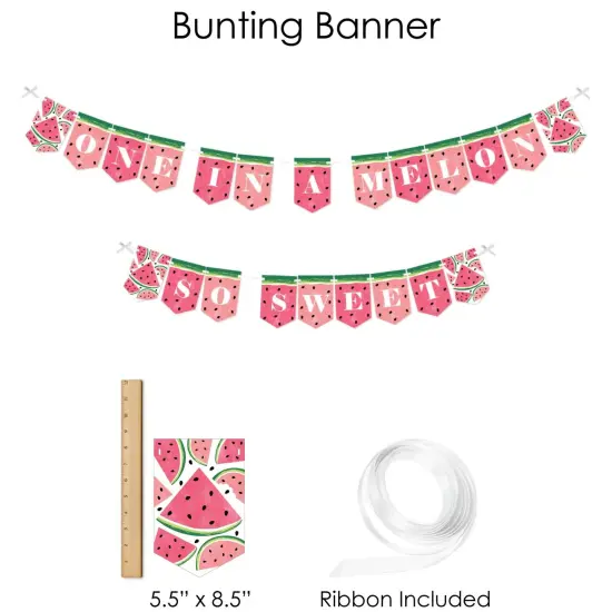 Big Dot of Happiness Sweet Watermelon - Fruit Party Supplies - Banner Decoration Kit - Fundle Bundle {4}