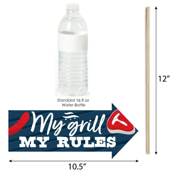 Big Dot of Happiness Funny Fire Up the Grill - Summer BBQ Picnic Party Photo Booth Props Kit - 10 Piece {4}