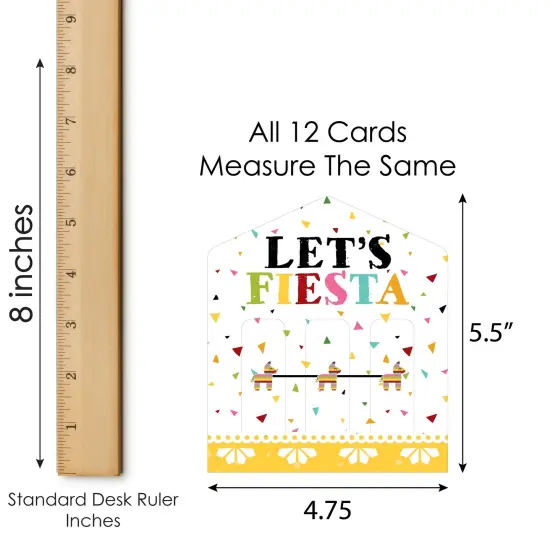 Big Dot of Happiness Let's Fiesta - Fiesta Game Pickle Cards - Pull Tabs 3-in-a-Row - Set of 12 {7}