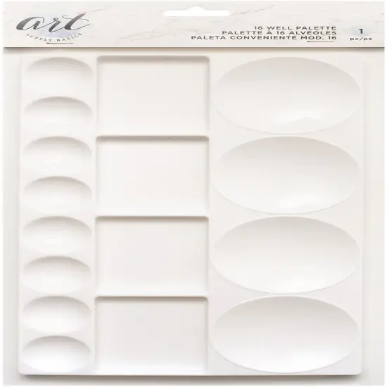 American Crafts Art Supply Basics Plastic Palette-16 Well {1}