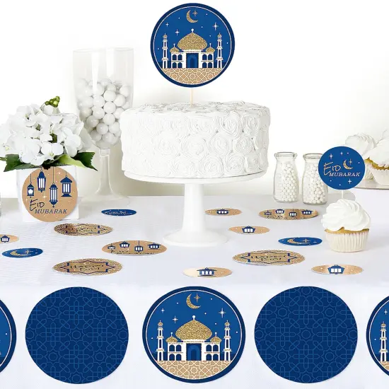 Big Dot of Happiness Eid Mubarak Giant Circle Confetti - Ramadan Party Decorations - Large Confetti 27 Count {6}