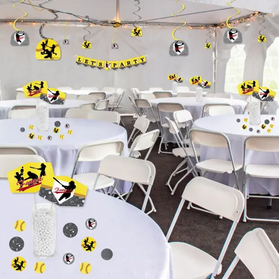 Big Dot of Happiness Grand Slam - Fastpitch Softball - Birthday Party or Baby Shower Supplies Decoration Kit - Decor Galore Party Pack - 51 Pieces {4}