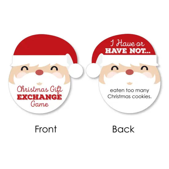 Big Dot of Happiness Jolly Santa Claus - Christmas Party Have or Have Not Cards - Christmas Gift Exchange Game - Set of 24 {7}