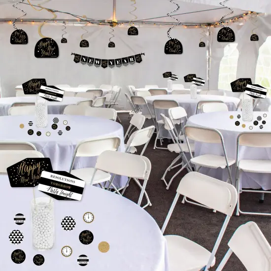 Big Dot of Happiness New Year&rsquo;s Eve - Gold - New Years Eve Party Supplies Decoration Kit - Decor Galore Party Pack - 51 Pieces {4}