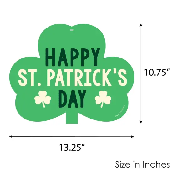 Big Dot of Happiness St. Patrick's Day - Hanging Porch Saint Paddy's Day Party Outdoor Decorations - Front Door Decor - 1 Piece Sign {7}