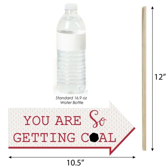 Big Dot of Happiness Funny Let It Snow - Snowman - Christmas & Holiday Photo Booth Props Kit - 10 Piece {4}