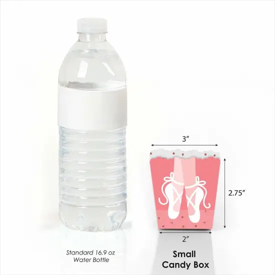 Big Dot of Happiness Tutu Cute Ballerina - Party Mini Favor Boxes - Ballet Birthday Party or Baby Shower Treat Candy Boxes - Set of 12 {3}