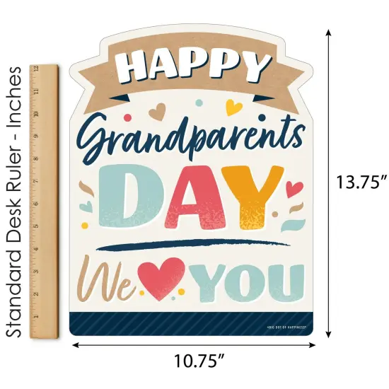 Big Dot of Happiness Happy Grandparents Day - Outdoor Lawn Sign - Grandma & Grandpa Party Yard Sign - 1 Piece {6}