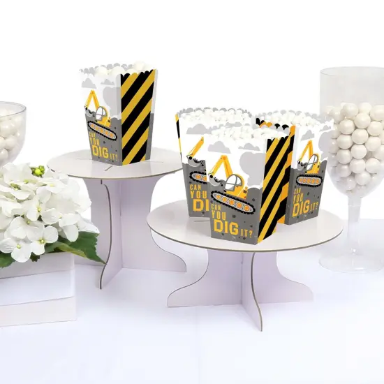 Big Dot of Happiness Dig It - Construction Party Zone - Baby Shower or Birthday Party Favor Popcorn Treat Boxes - Set of 12 {4}