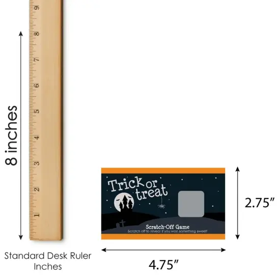 Big Dot of Happiness Trick or Treat - Halloween Party Game Scratch Off Cards - 22 Count {7}