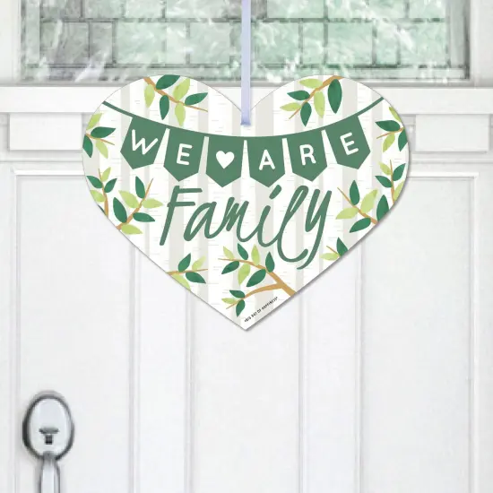Big Dot of Happiness Family Tree Reunion - Hanging Porch Family Gathering Party Outdoor Decorations - Front Door Decor - 1 Piece Sign {1}