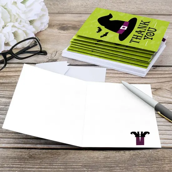 Big Dot of Happiness Happy Halloween - Witch Party Thank You Cards (8 Count) {6}