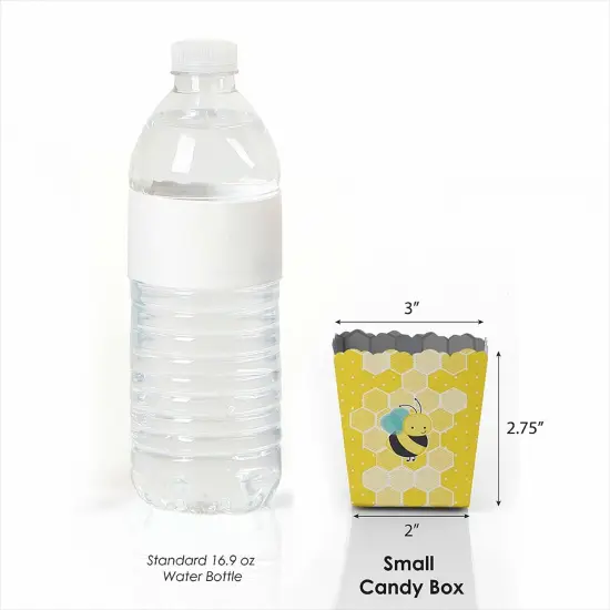 Big Dot of Happiness Honey Bee - Party Mini Favor Boxes - Baby Shower or Birthday Party Treat Candy Boxes - Set of 12 {4}