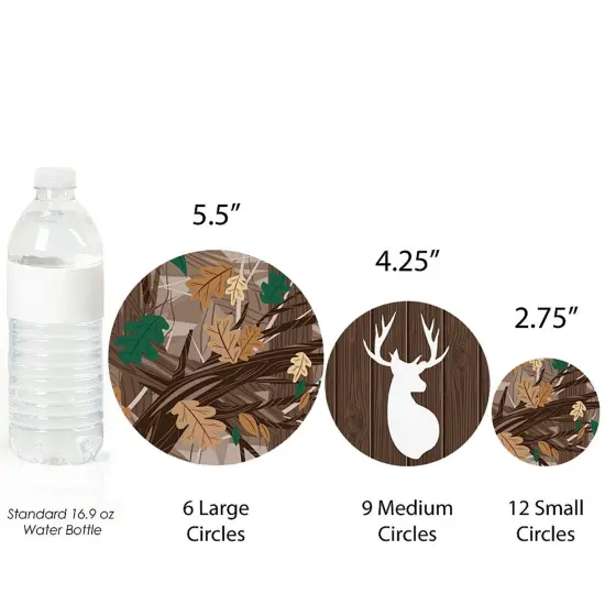 Big Dot of Happiness Gone Hunting - Deer Hunting Camo Baby Shower or Birthday Party Giant Circle Confetti - Party D&eacute;cor - Large Confetti 27 Count {4}