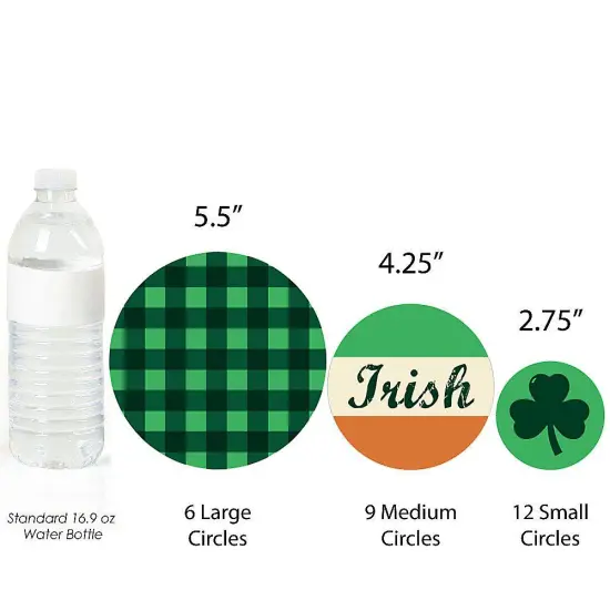 Big Dot of Happiness St. Patrick's Day - Saint Paddy's Day Party Giant Circle Confetti - Holiday Party Decorations - Large Confetti 27 Count {4}