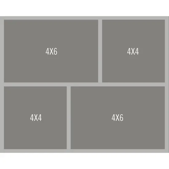 Simple Stories Simple Pages Page Template-(1) 2-4"X6" & 2-4"X4" {4}