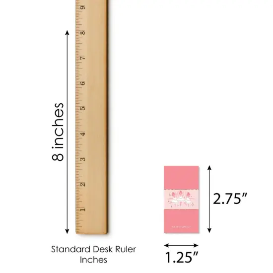 Big Dot of Happiness Tutu Cute Ballerina - Mini Candy Bar Wrapper Stickers - Ballet Birthday Party or Baby Shower Small Favors - 40 Count {6}