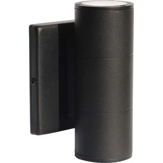 Nuvo 2-Light 10w 120-277v LED Small Up & Down Sconce Fixture in Black Finish Warm White {1}