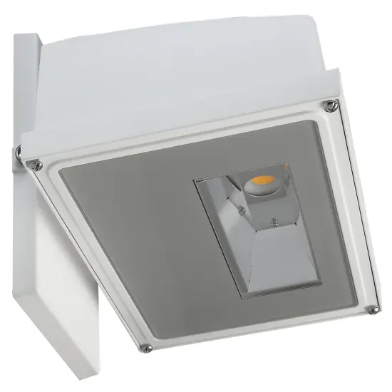 11W LED Small Wall Pack 1255Lm 3000K White Finish {1}