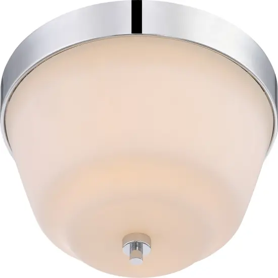 Willow 2-Light Flush Mounted Light Fixture in Polished Nickel Finish {1}