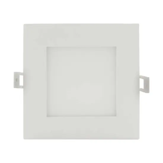Satco 12w LED 6 inch CCT Selectable 120 volt Direct Wire Square Downlight White {3}