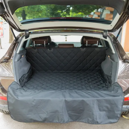 SUV Pet Cargo Liner Trunk Cover Waterproof Non-Slip Washable Material, Extra Long Size Universal Fit with Bumper Flap 80&rdquo; x 52&rdquo; Protect Prevents Scratches Marks & Spills {3}