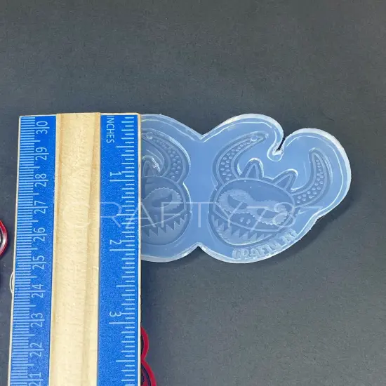 Vejigante Dangle Earring Silicone Mold (D1) {3}