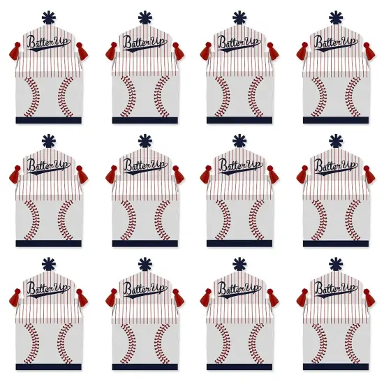 Big Dot of Happiness Batter Up - Baseball - Treat Box Party Favors - Baby Shower or Birthday Party Goodie Gable Boxes - Set of 12 {6}