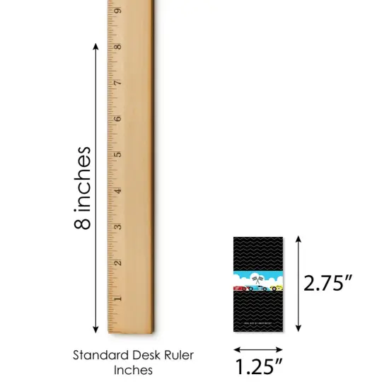 Big Dot of Happiness Let&rsquo;s Go Racing - Racecar - Mini Candy Bar Wrapper Stickers - Race Car Birthday Party or Baby Shower Small Favors - 40 Count {6}