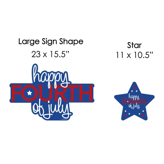 Big Dot of Happiness 4th of July - Yard Sign and Outdoor Lawn Decorations - Independence Day Party Yard Signs - Set of 8 {7}
