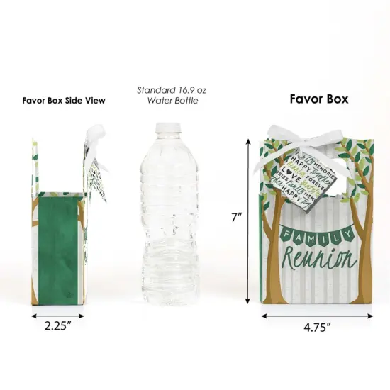 Big Dot of Happiness Family Tree Reunion - Family Gathering Party Favor Boxes - Set of 12 {3}