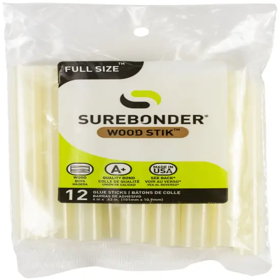 Surebonder All-Temp WoodStik Glue Sticks 12/Pkg-7/16"X4" {1}