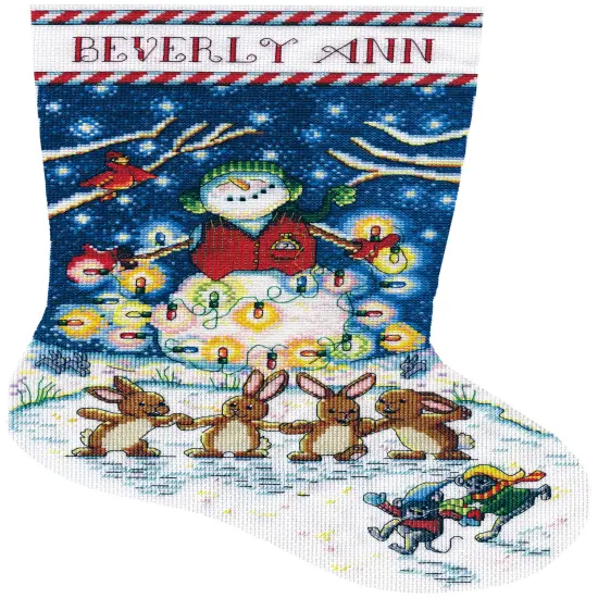 Design Works Counted Cross Stitch Stocking Kit 17" Long-Light The Night {1}