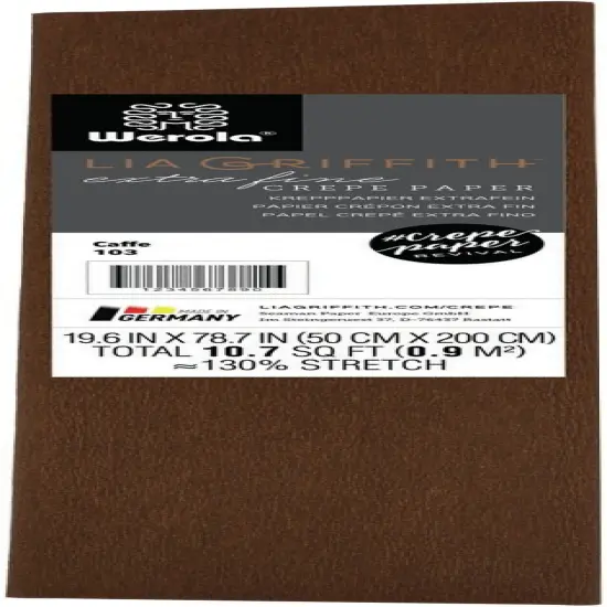 Lia Griffith Extra Fine Crepe Paper 19.6"X78.7"-Cafe {1}