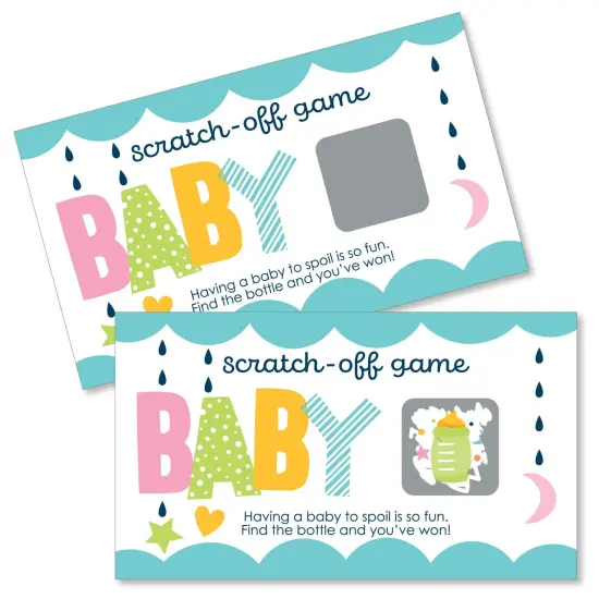 Big Dot of Happiness Colorful Baby Shower - Gender Neutral Party Game Scratch Off Cards - 22 Count {1}
