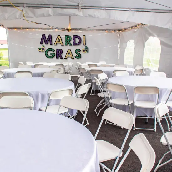 Big Dot of Happiness Mardi Gras - Masquerade Party Decorations - Mardi Gras - Outdoor Letter Banner {4}