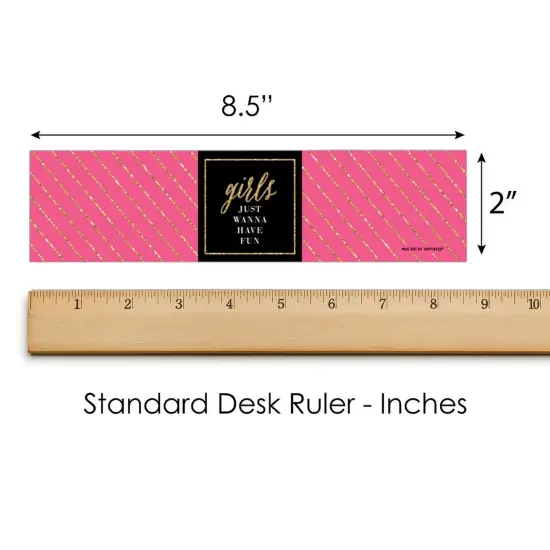 Big Dot of Happiness Girls Night Out - Bachelorette Party Water Bottle Sticker Labels - Set of 20 {6}