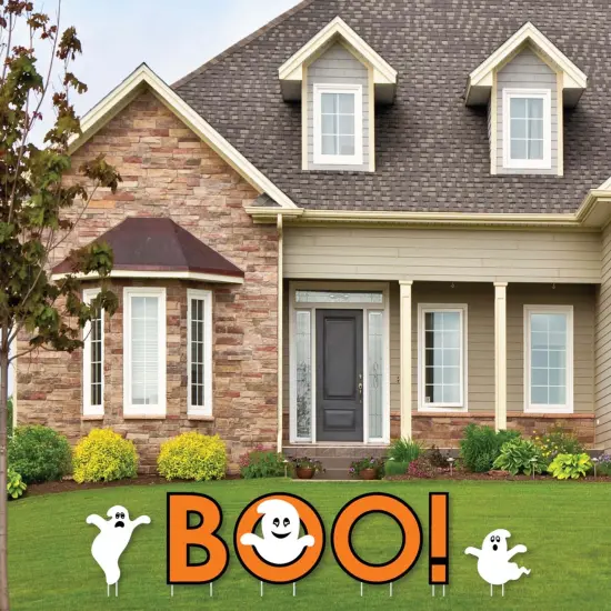 Big Dot of Happiness Spooky Ghost - Yard Sign Outdoor Lawn Decorations - Halloween Party Yard Signs - Boo {4}