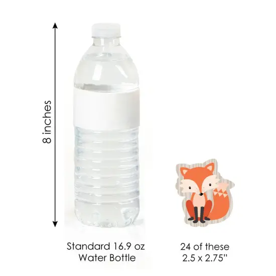 Big Dot of Happiness Fox - DIY Shaped Baby Shower or Birthday Party Cut-Outs - 24 Count {4}
