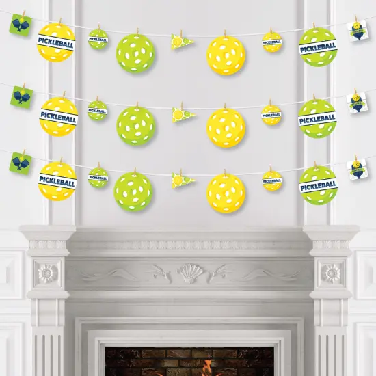 Big Dot of Happiness Let&rsquo;s Rally - Pickleball - Birthday or Retirement Party DIY Decorations - Clothespin Garland Banner - 44 Pieces {4}