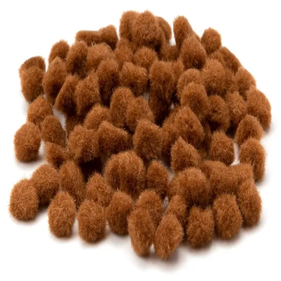 CousinDIY Pom-Poms .5" 100/Pkg-Brown {5}