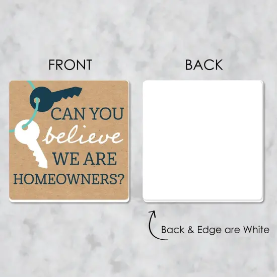 Big Dot of Happiness Home Sweet Home - Funny Housewarming and New Home Decorations Gift - Drink Coasters - Set of 6 {7}