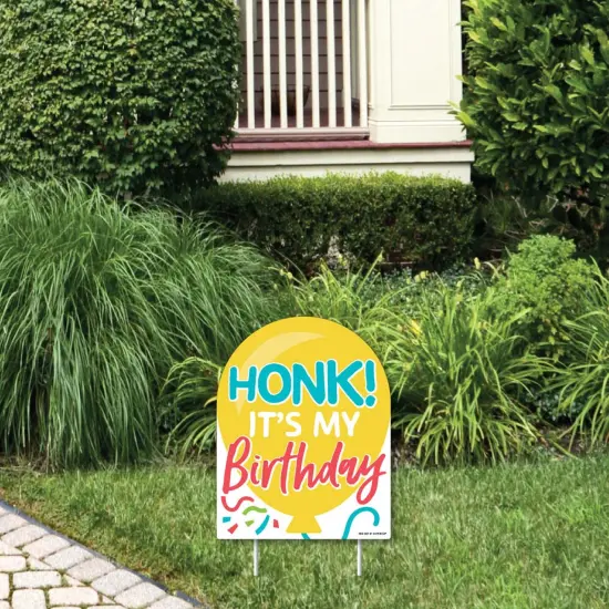 Big Dot of Happiness Honk, It's My Birthday - Outdoor Lawn Sign - Birthday Party Parade Yard Sign - 1 Piece {1}