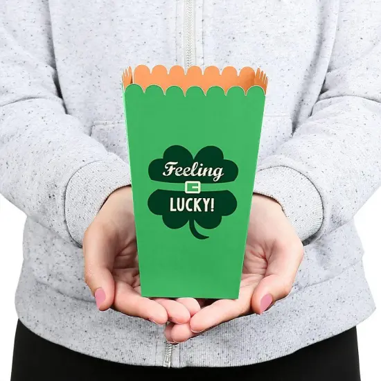 Big Dot of Happiness St. Patrick's Day - Saint Paddy's Day Party Favor Popcorn Treat Boxes - Set of 12 {6}