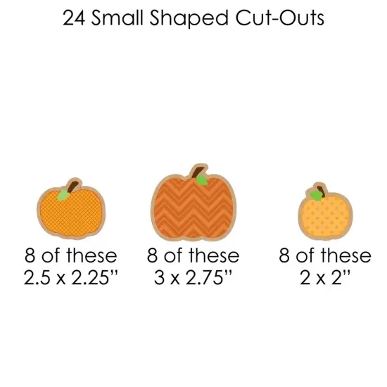 Big Dot of Happiness Pumpkin Patch - Fall, Halloween or Thanksgiving Party DIY Decorations - Clothespin Garland Banner - 44 Pieces {7}